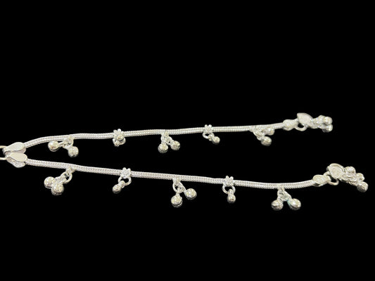 Silver anklet for kids
