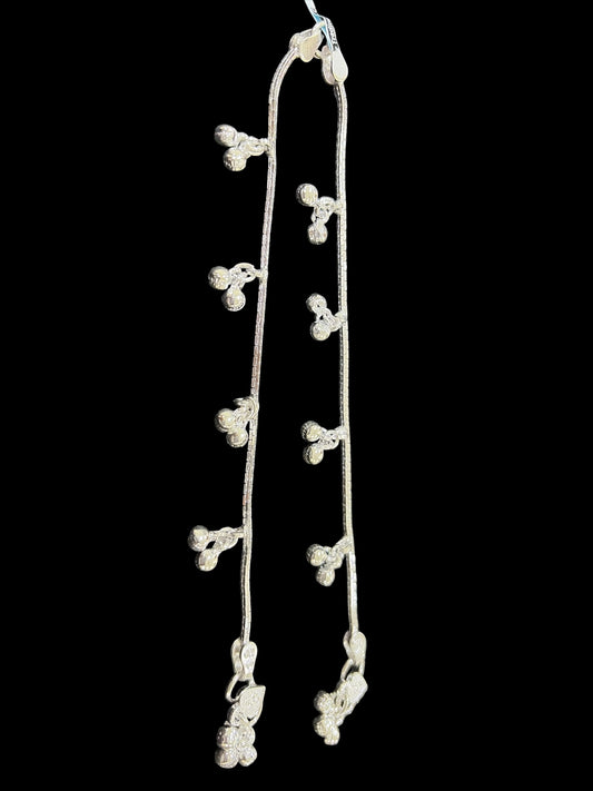 Silver anklets for kids