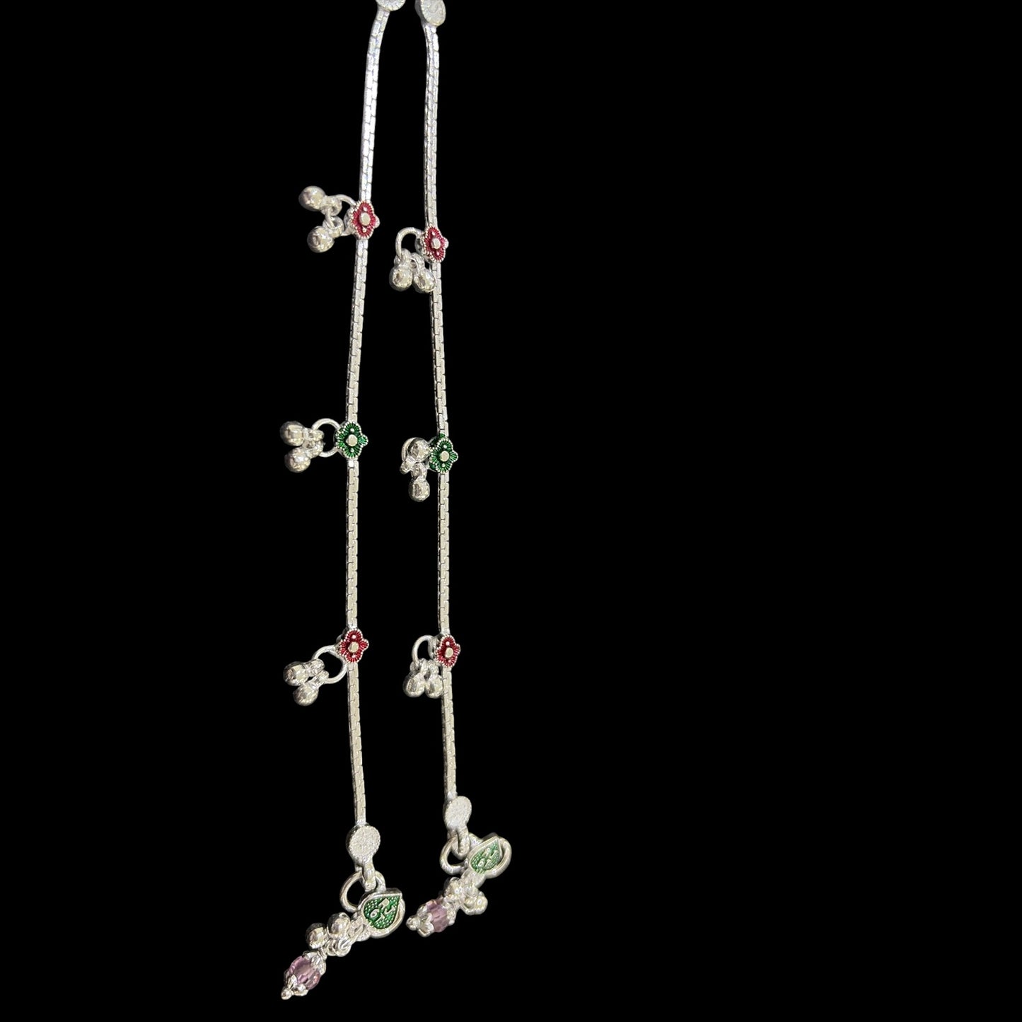 Silver anklet for kids