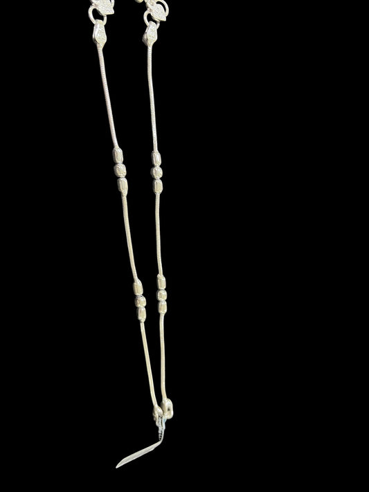 Silver anklets for kids