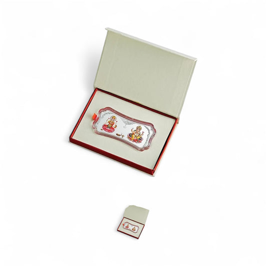 MMTC Pamps 999 silver Lord Ganesha, Goddess Laxmi Bar 50 gms
