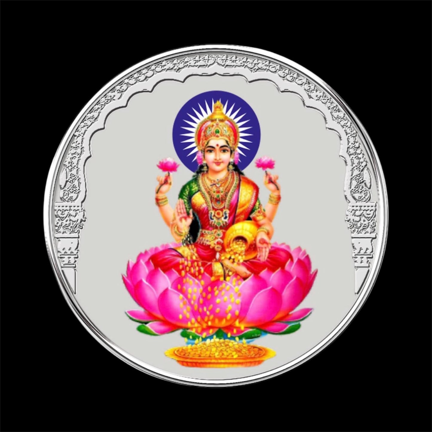 999 fine silver Goddess Laxmi Coin 20 g