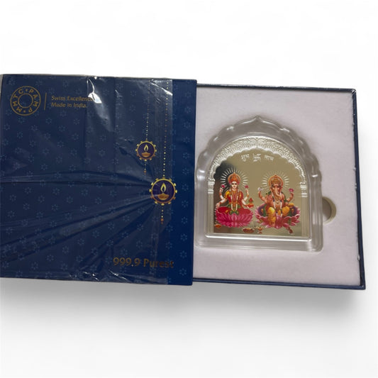 MMTC Pamps 999 silver Lord Ganesha, Goddess Laxmi  Bar 50 g