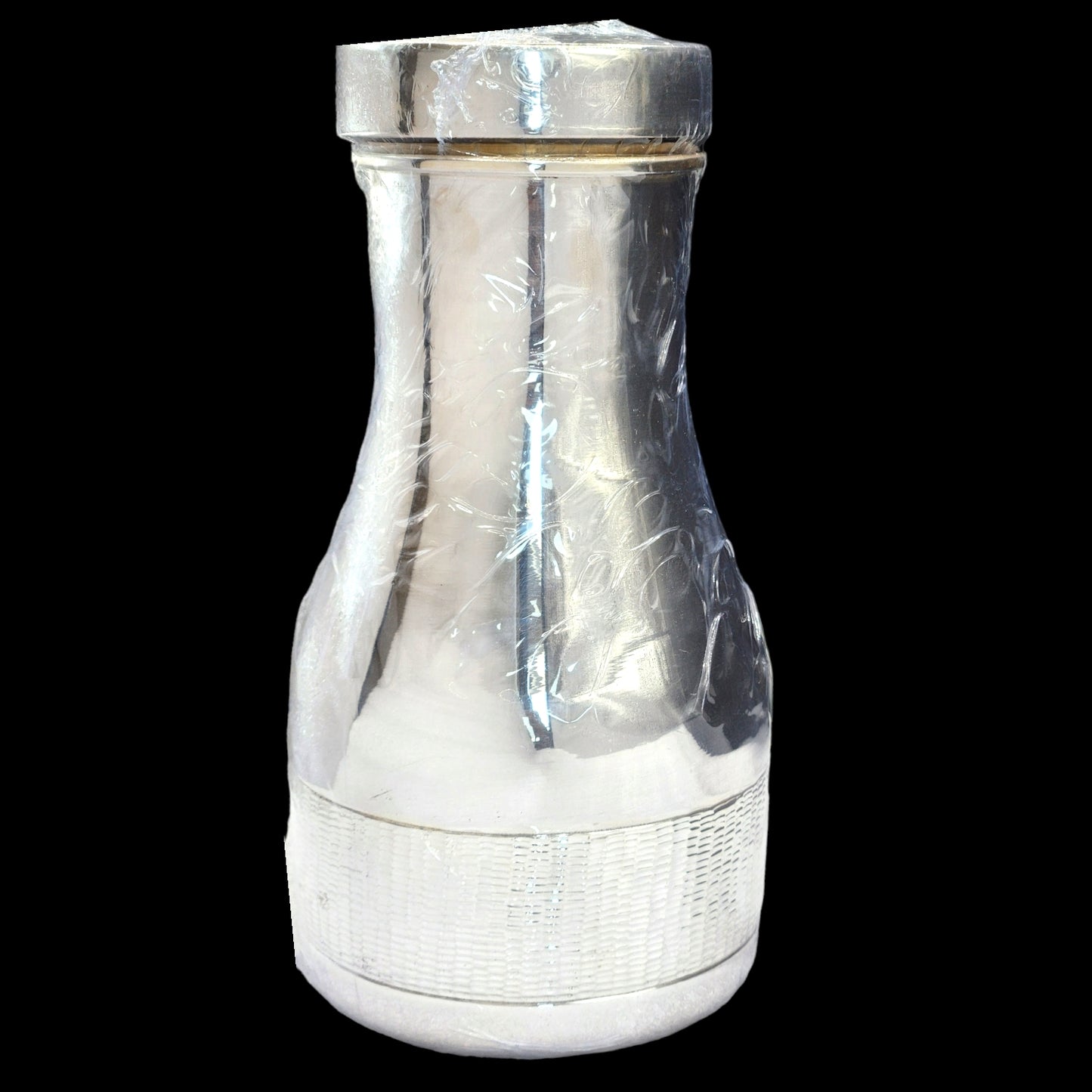 925 Silver Antique Polish Water bottle .