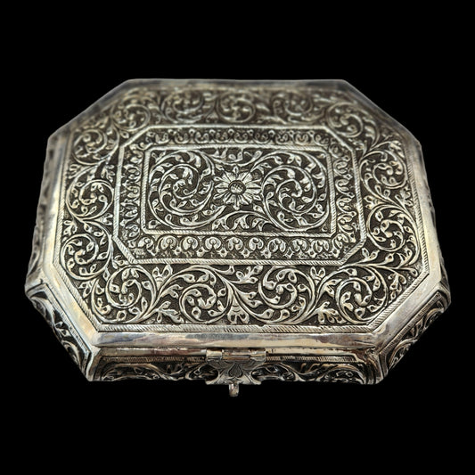 Antique Silver Dryfruit box