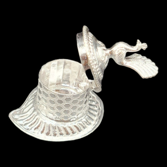Silver Traditional Sindoor Box