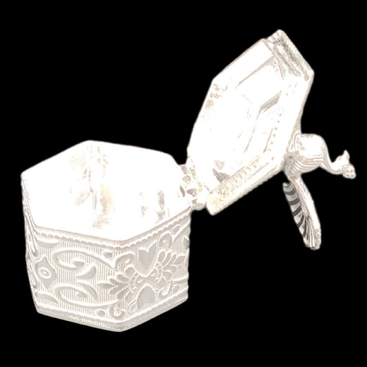 Silver Traditional Sindoor Box