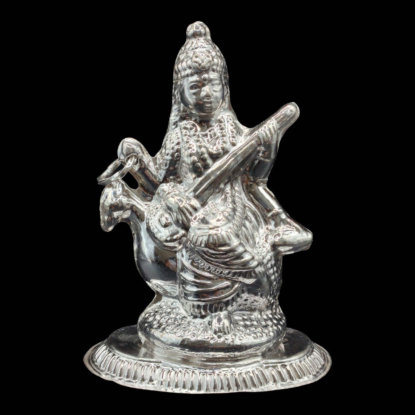 Silver Goddess Saraswati  Idol