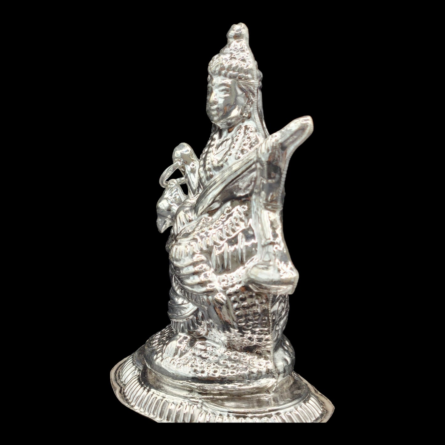 Silver Goddess Saraswati  Idol