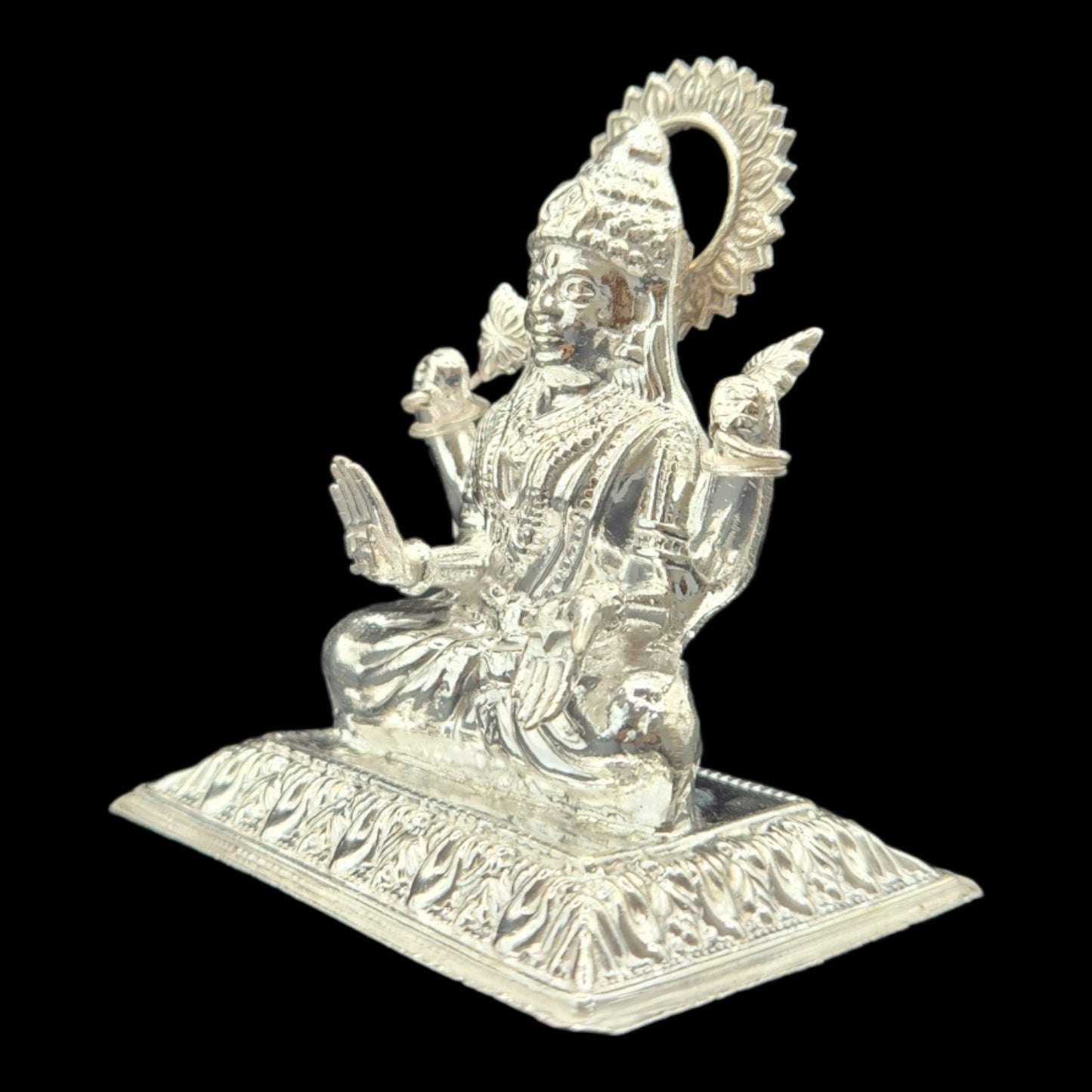 Silver Goddess Laxmi   Idol