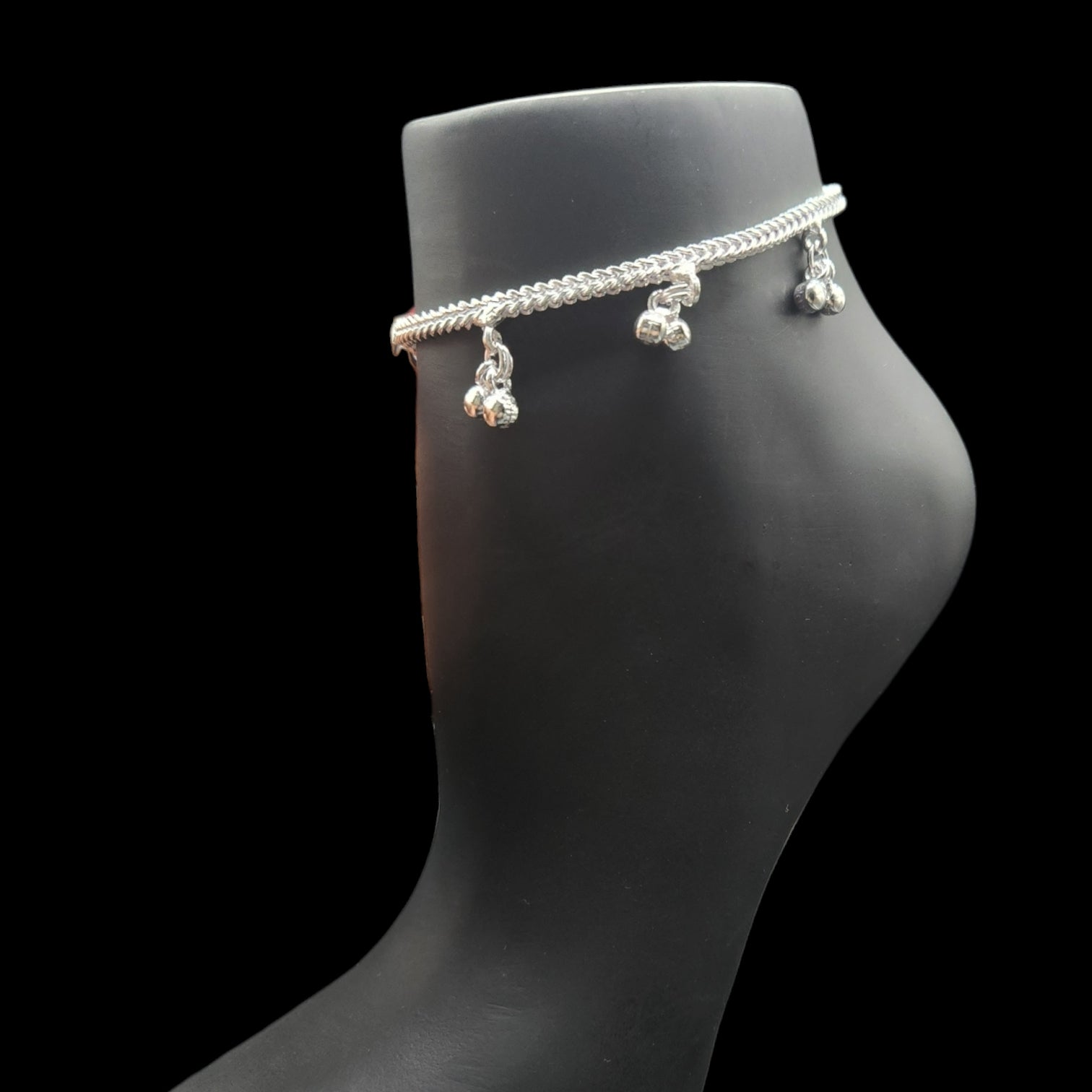 Designs Simple New Model Silver Pattilu Simple Silver Anklet
