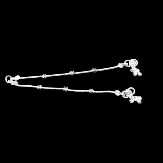 Silver Anklets For Kids