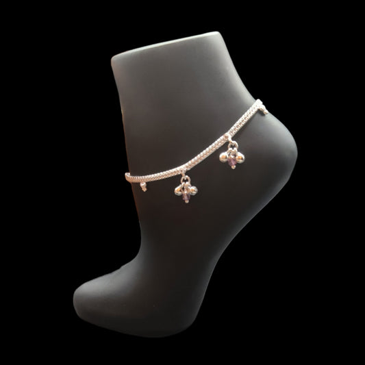 Silver Anklets for Kids