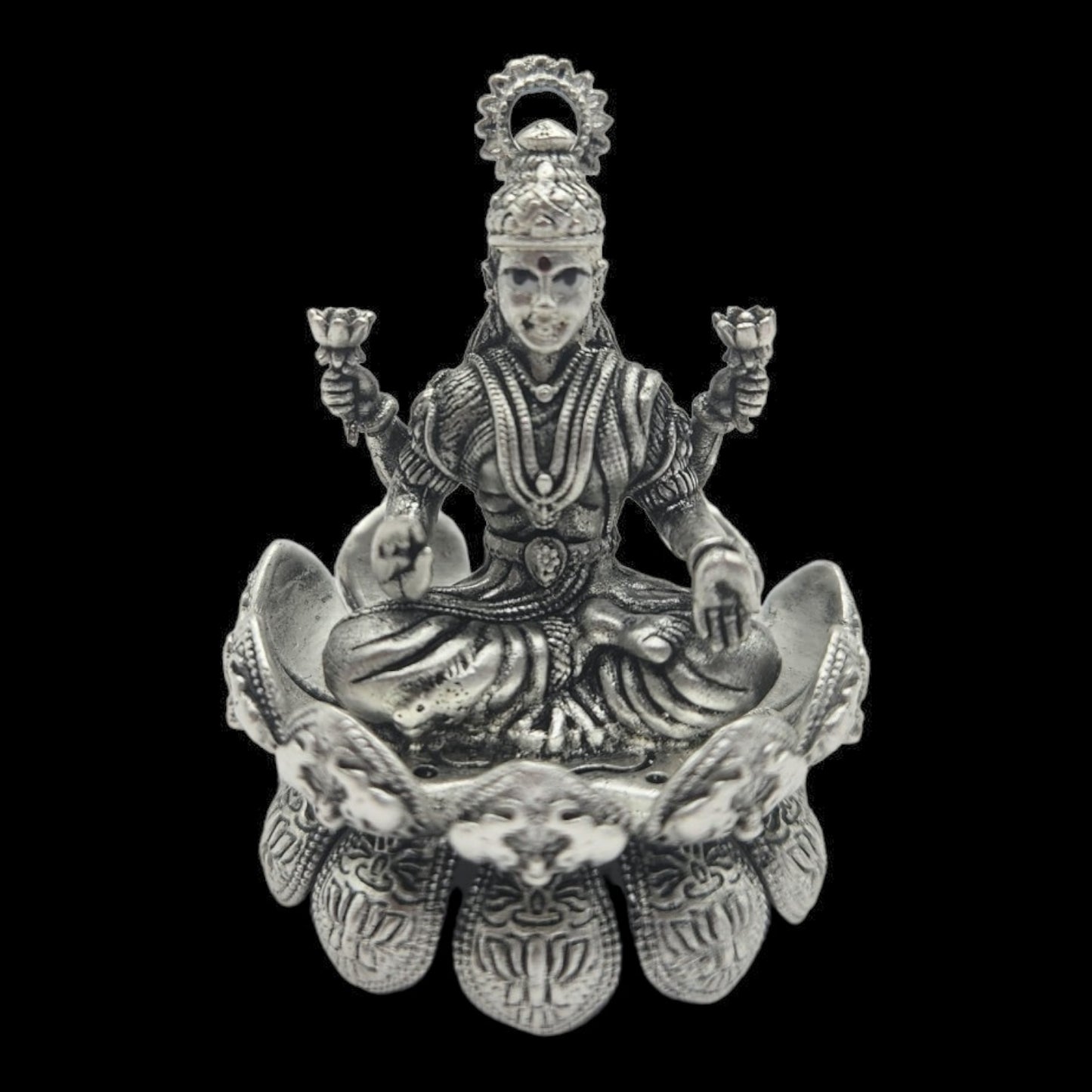 925 Silver   Goddess Laxmi Idol.