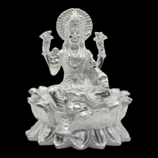 925 Silver  Goddess Laxmi solid Idol.