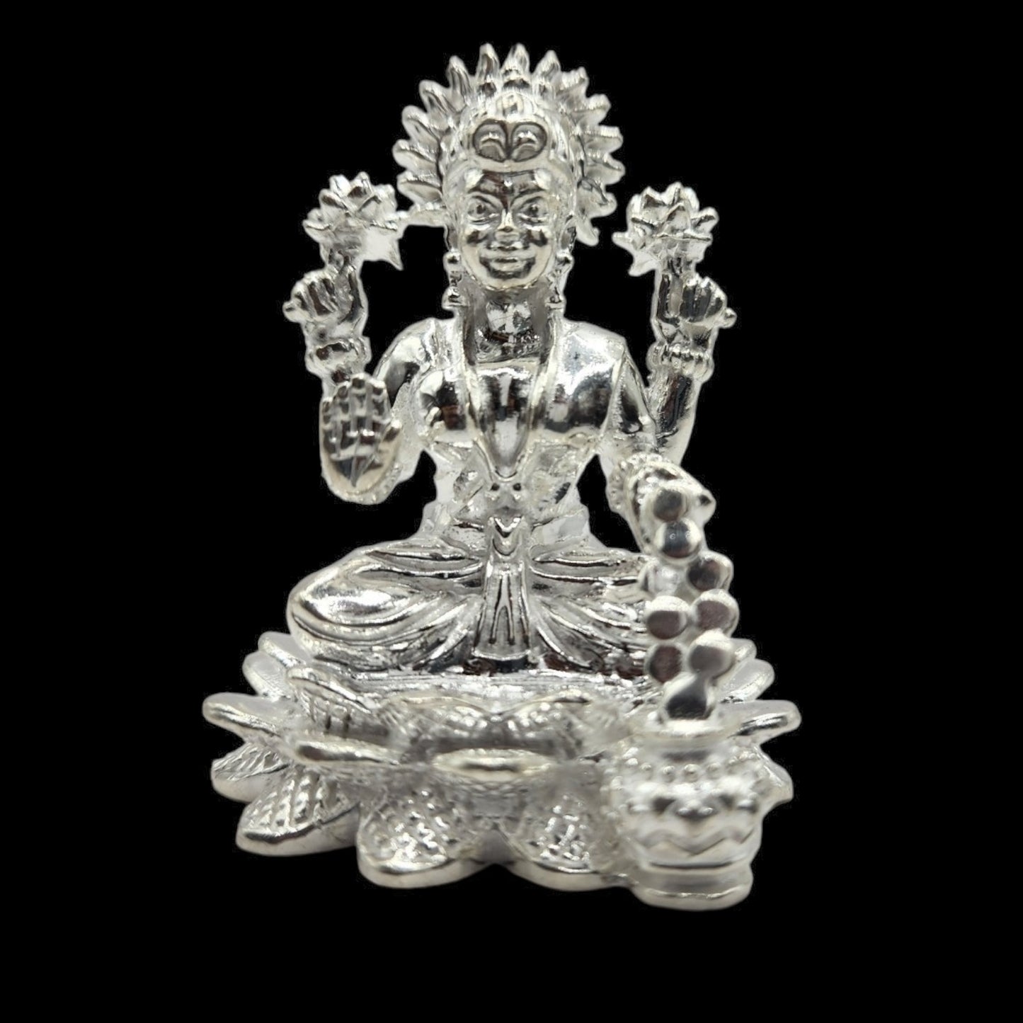 925 Silver  Goddess Laxmi Solid  Idol.