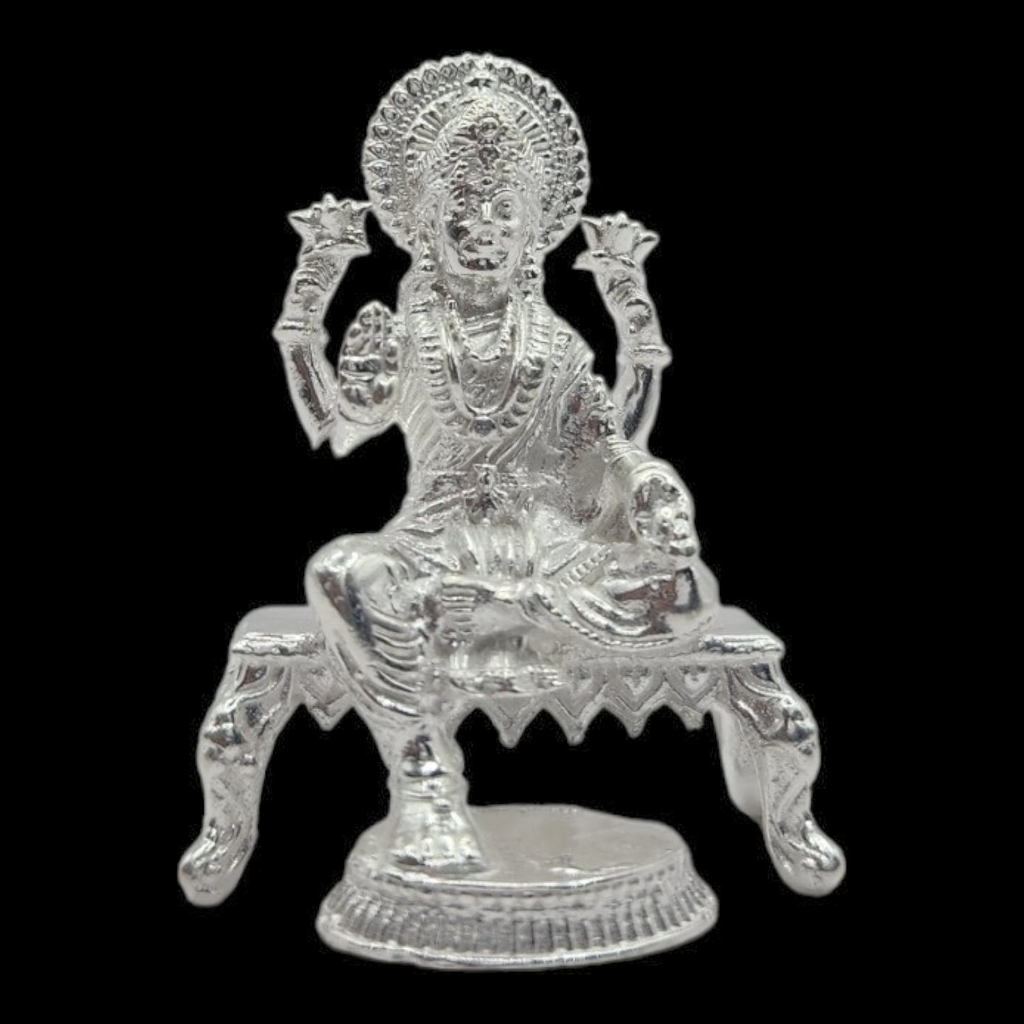 925 Silver Goddess Laxmi  Solid Idol.