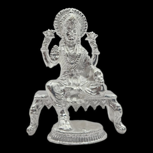 925 Silver Goddess Laxmi  Solid Idol.