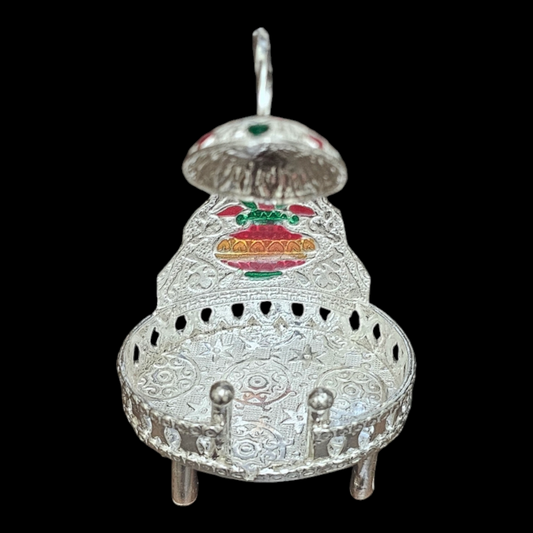 Pure Silver sinhasan for Home temple.