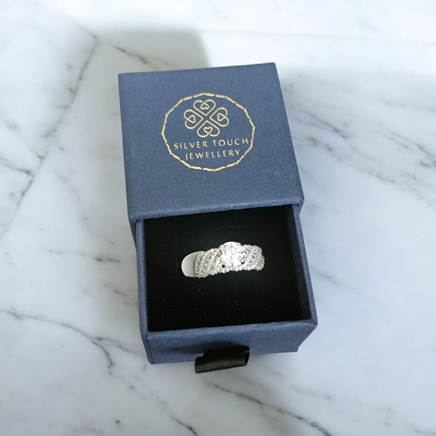 925 sterling silver big stone ring ,perfect for gifting or engagement ring or wedding ring.