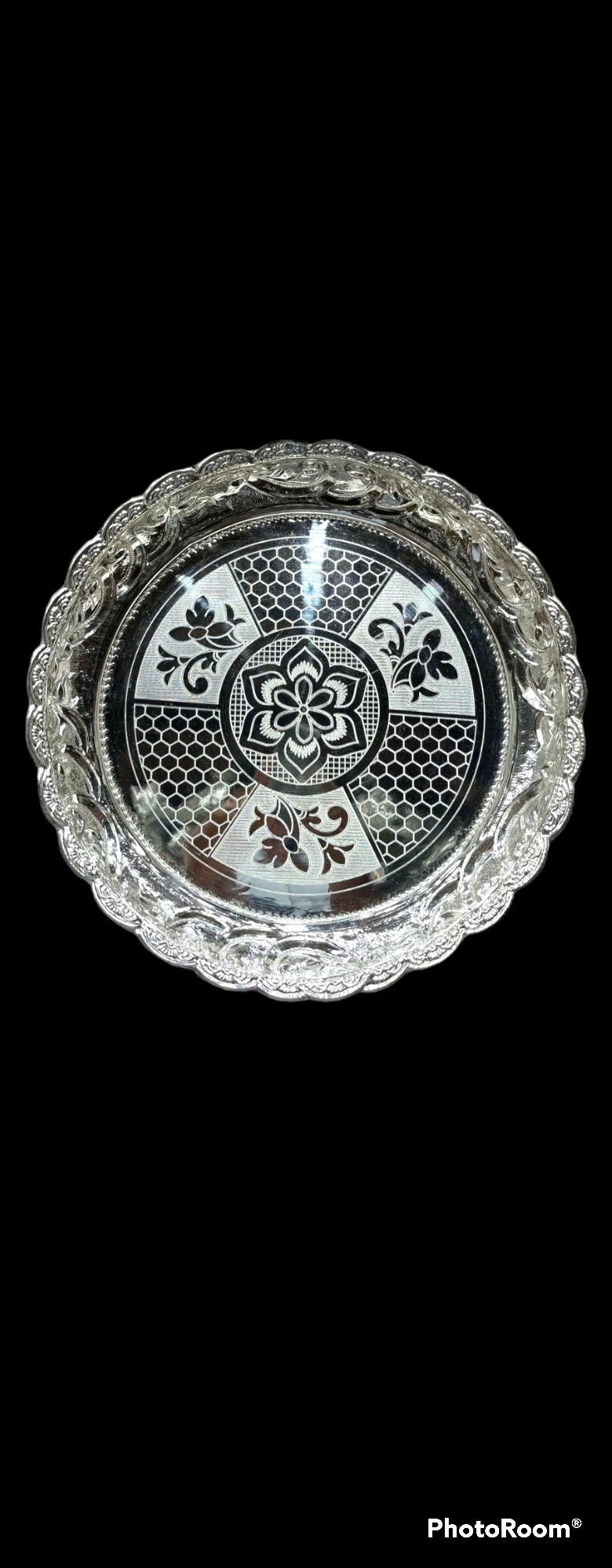Nakshi Silver Pooja Plate