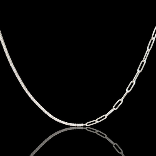 Sterling Silver AD Necklace And Earrings.