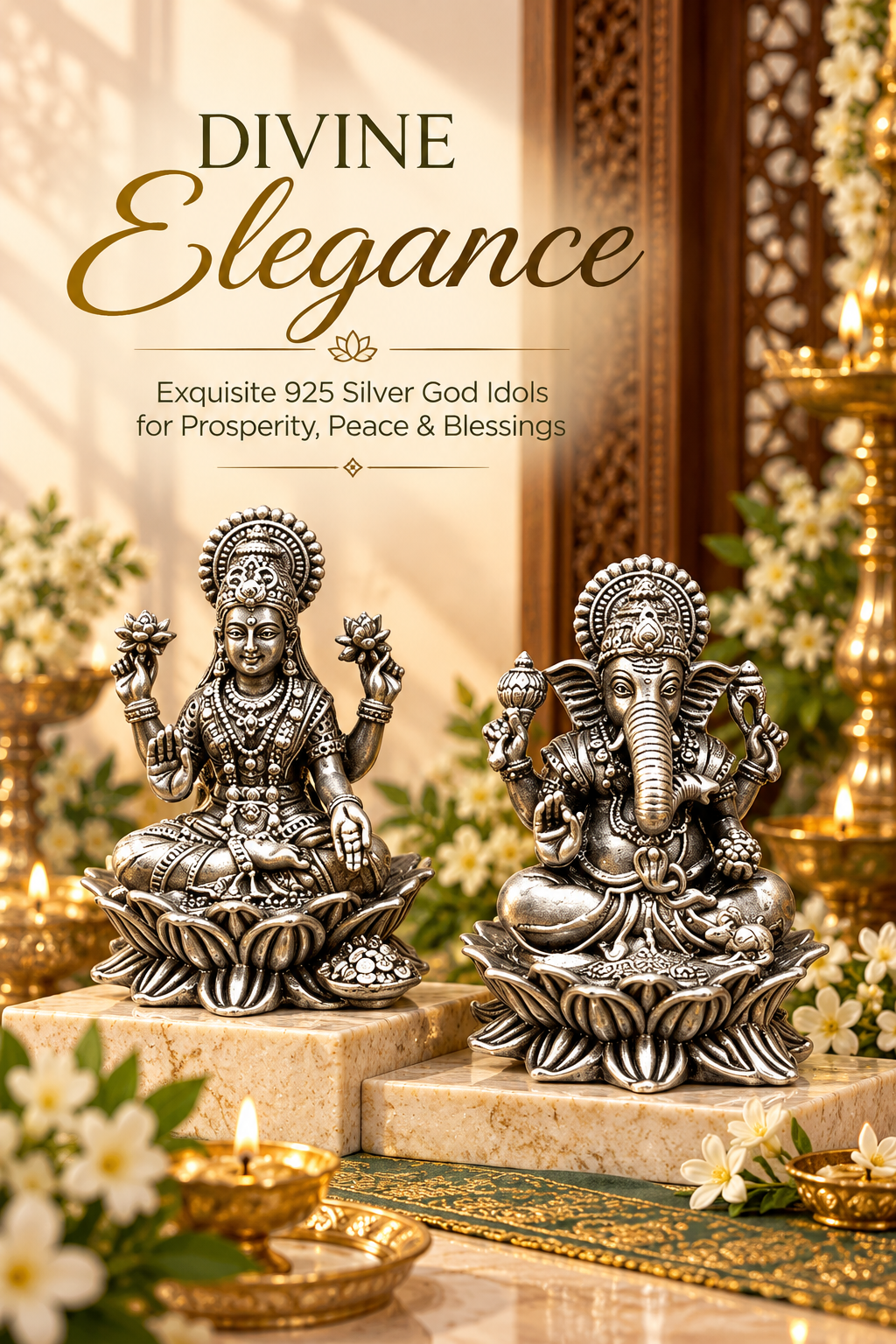 GODDESS LAXMI LORD GANESHA IDOL