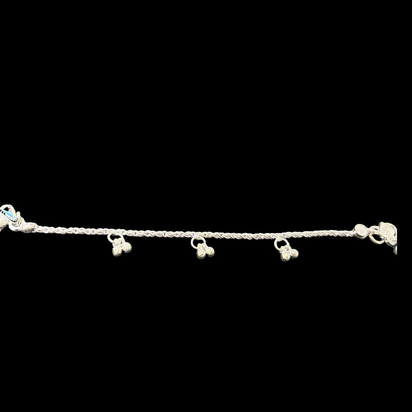 Silver anklets for kids