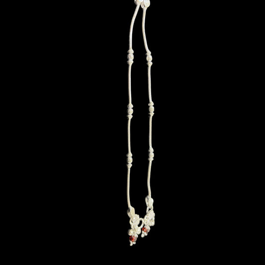 Silver anklets for kids