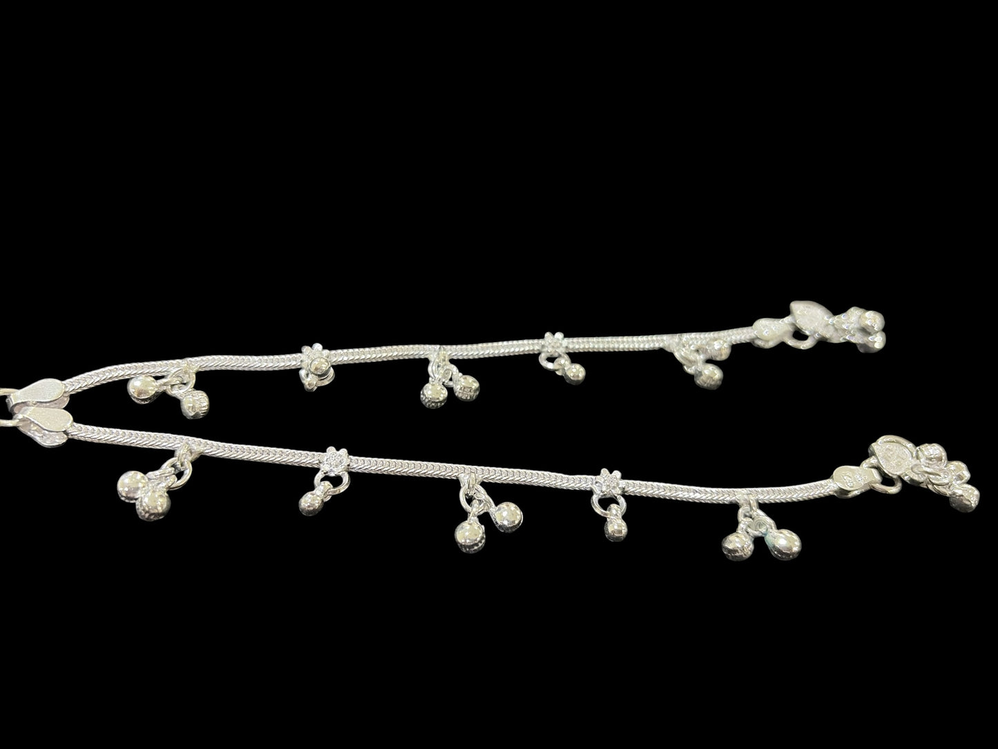 Silver anklet for kids