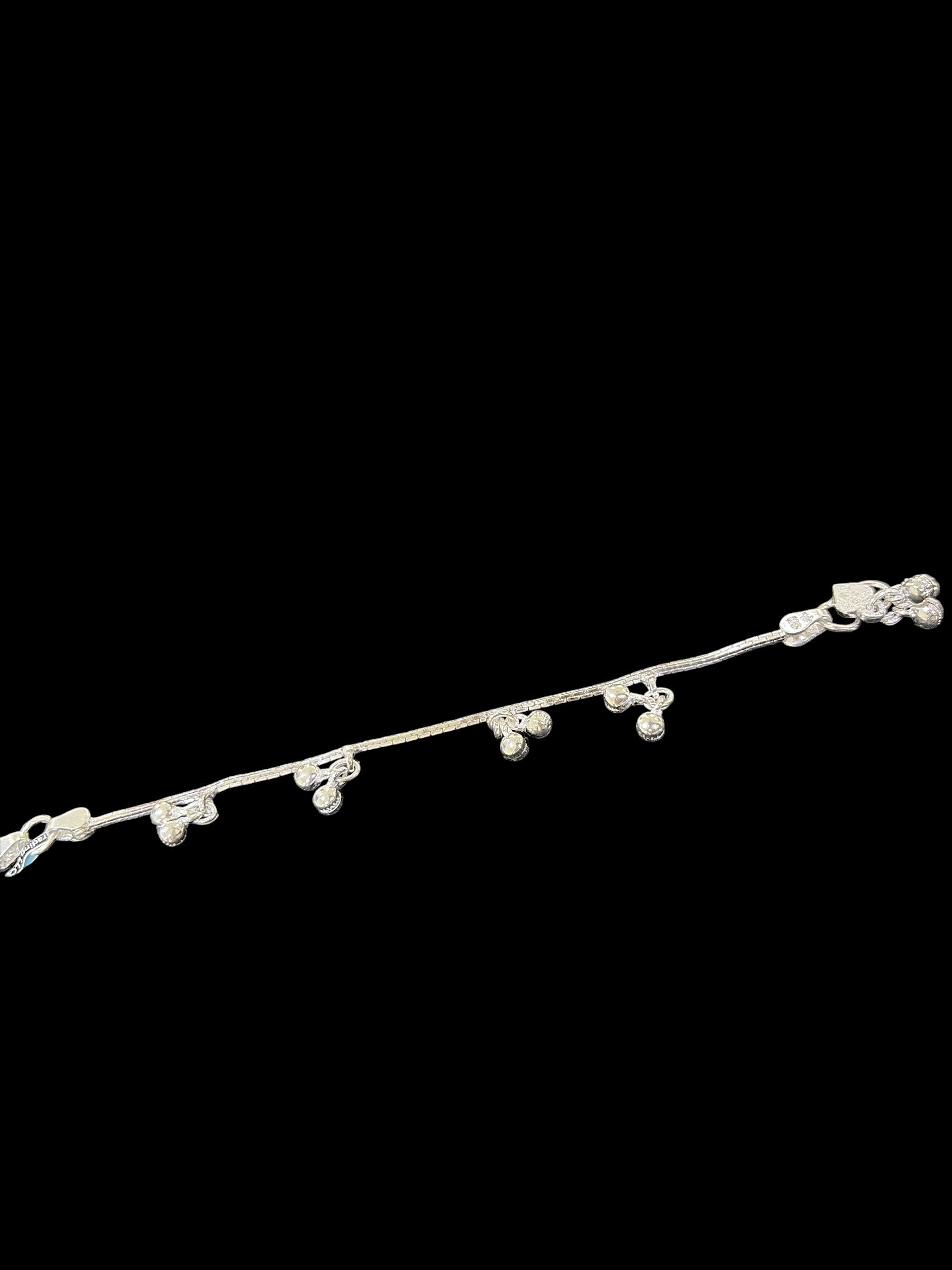Silver anklets for kids