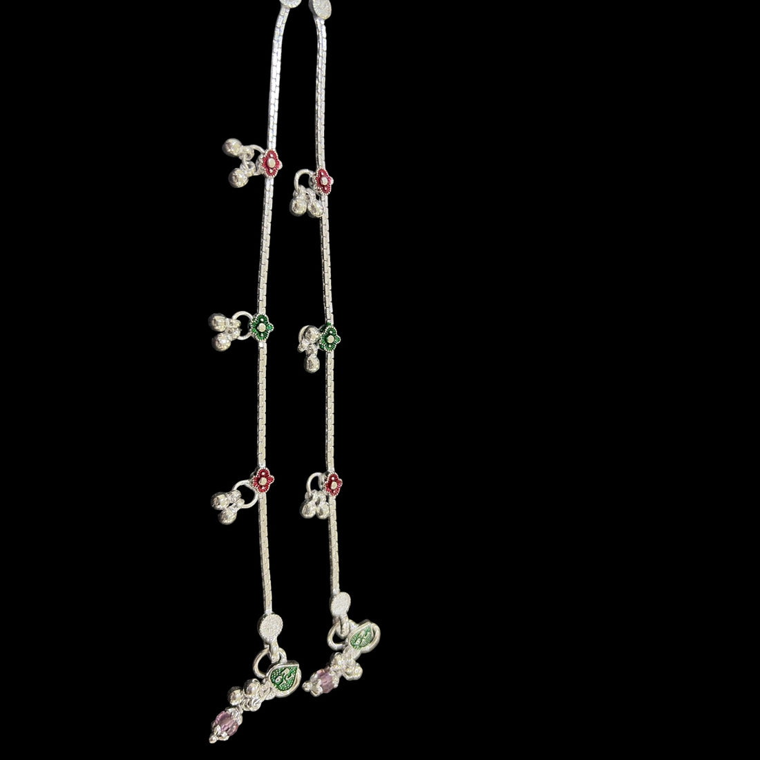 Silver anklet for kids