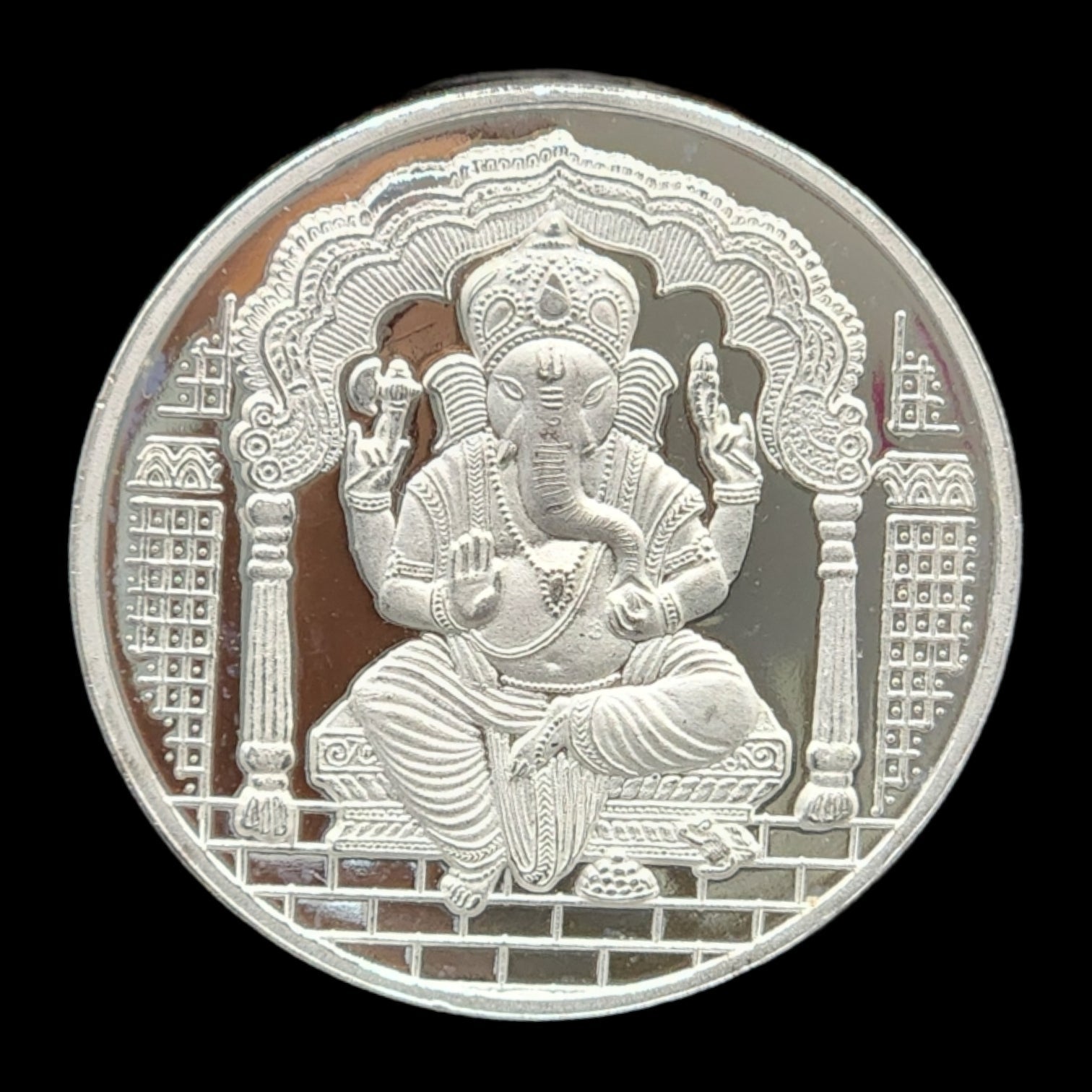 999 fine Silver 20 gms coin of Lord Ganesha