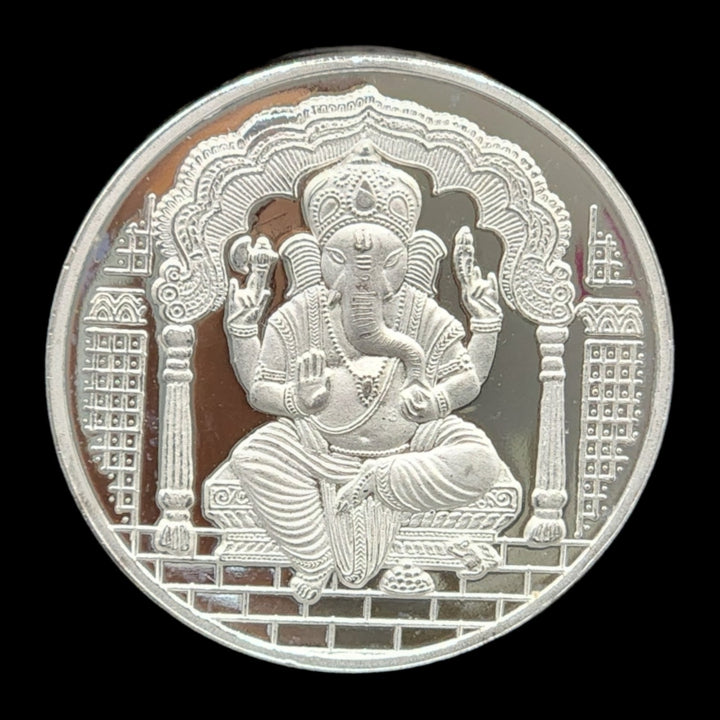 999 fine Silver 20 gms coin of Lord Ganesha