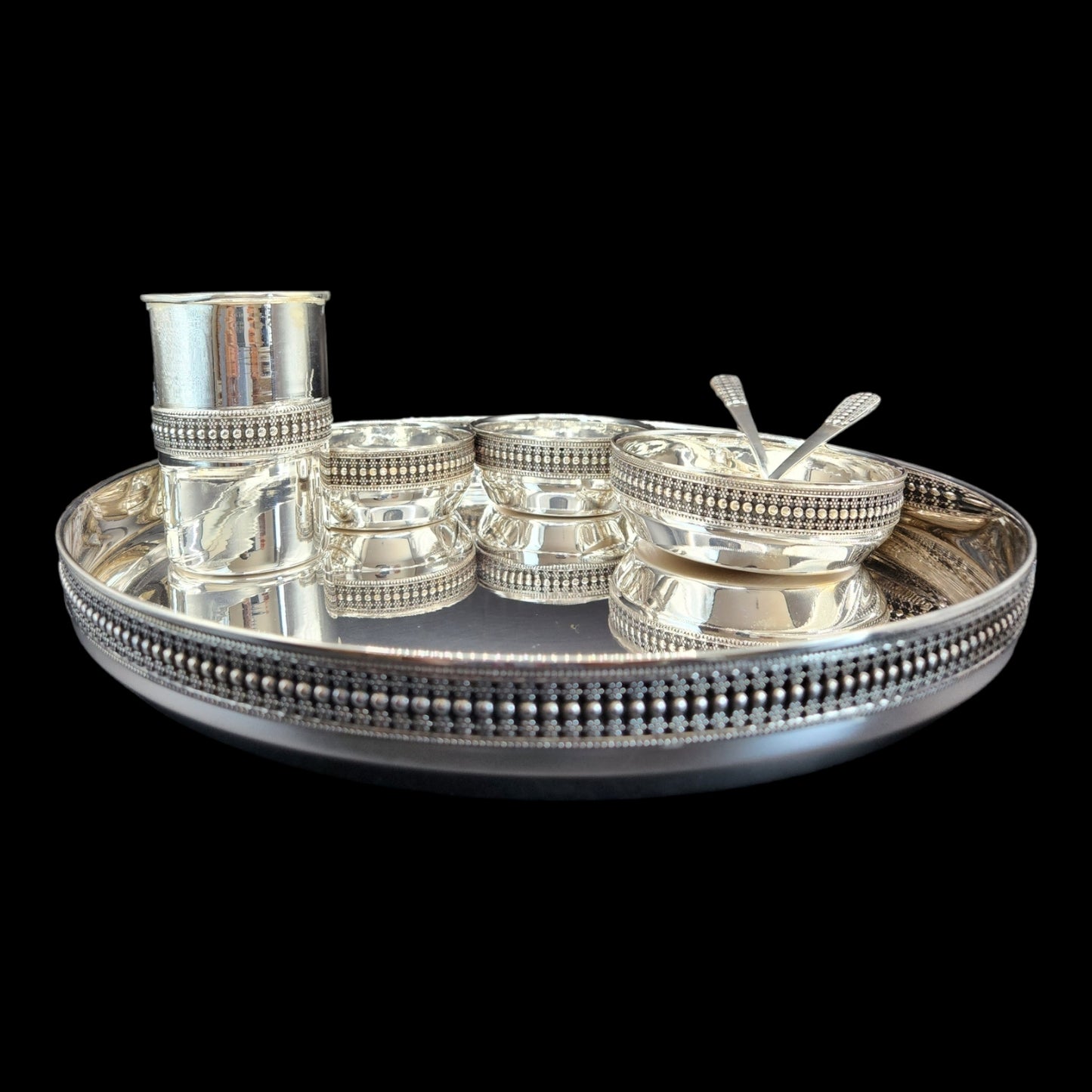 925 silver  Antique polish Dinner set