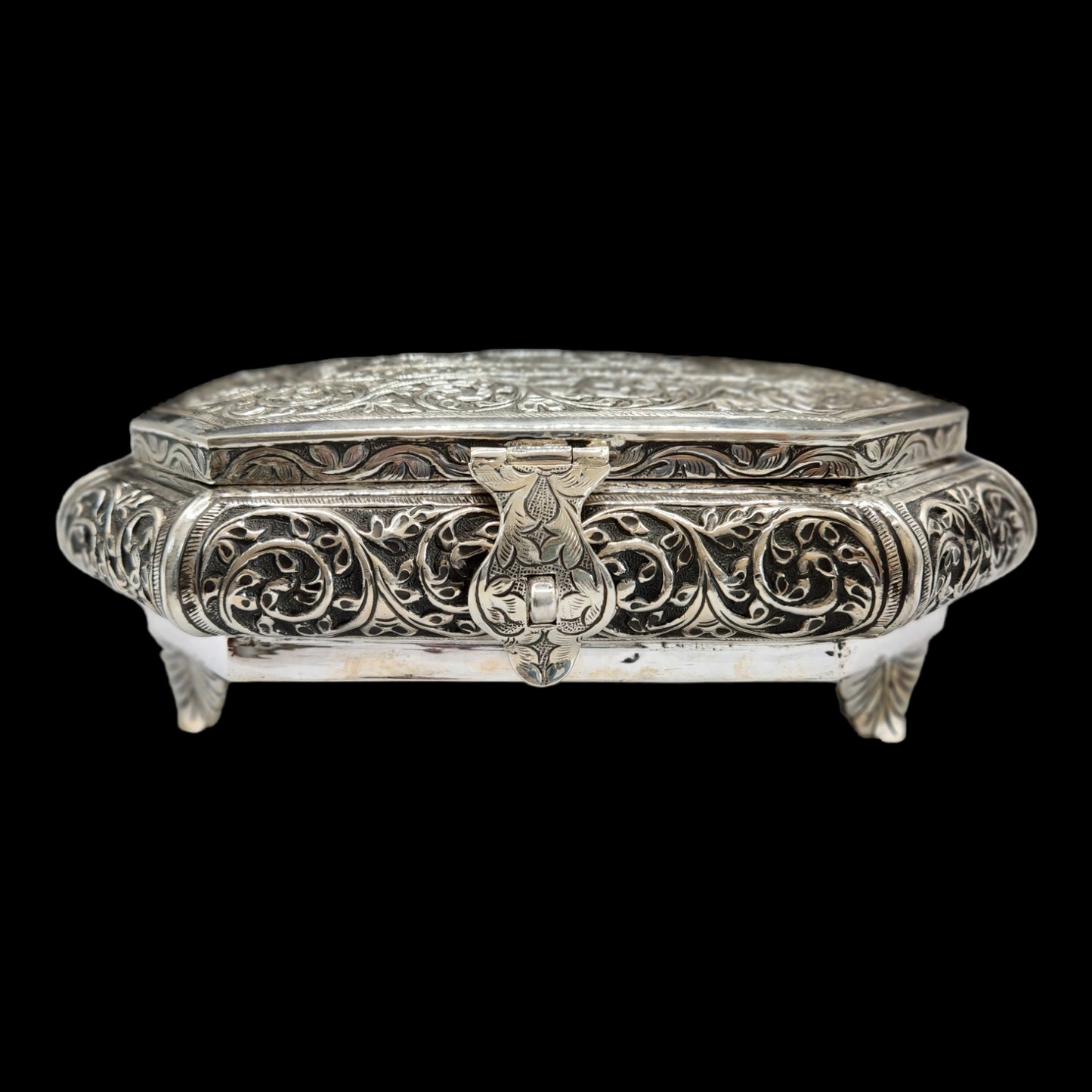 Antique Silver Dryfruit box