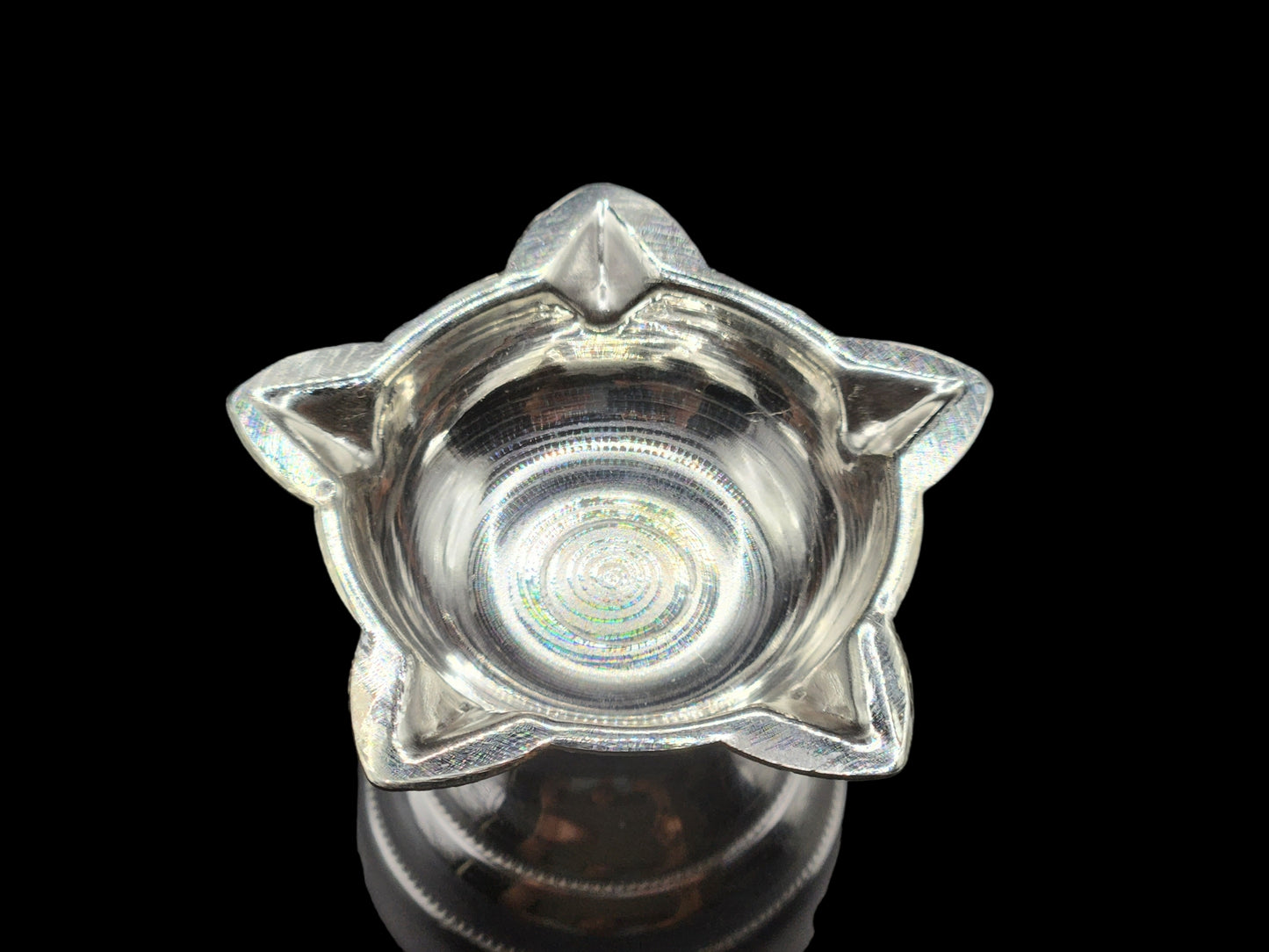 Silver Simple Star Diya