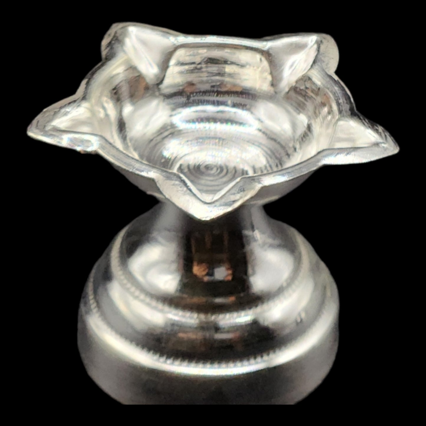 Silver Simple Star Diya