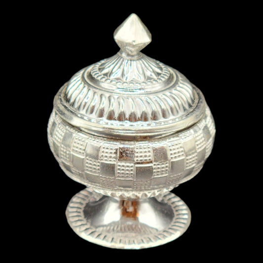 Silver Traditional Sindoor Box