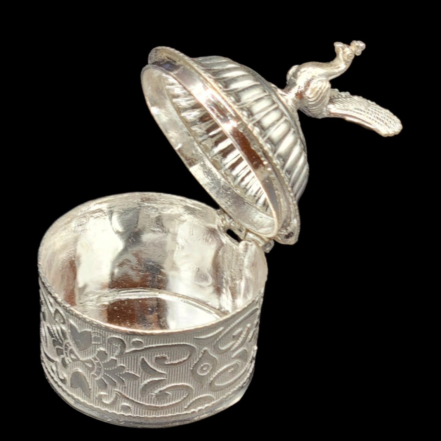 Silver Traditional Sindoor Box