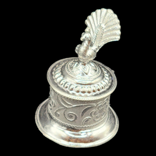 Silver Traditional Sindoor Box