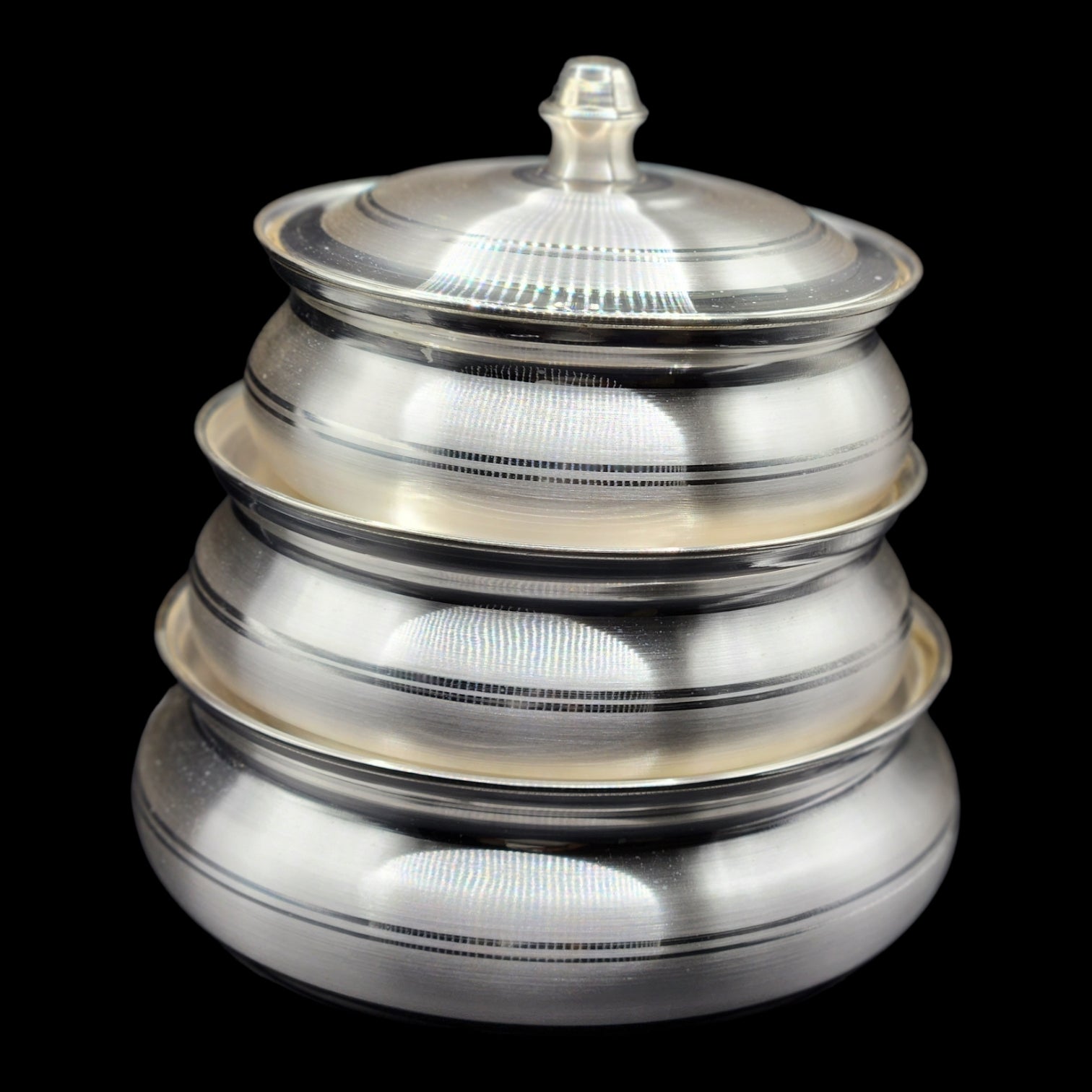 Pure Silver Serving Dishes With Lids