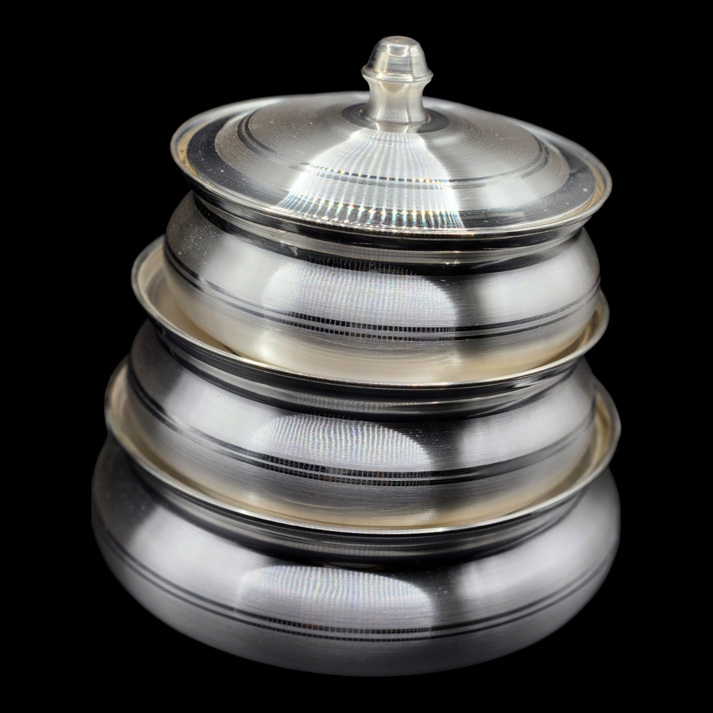 Pure Silver Serving Dishes With Lids