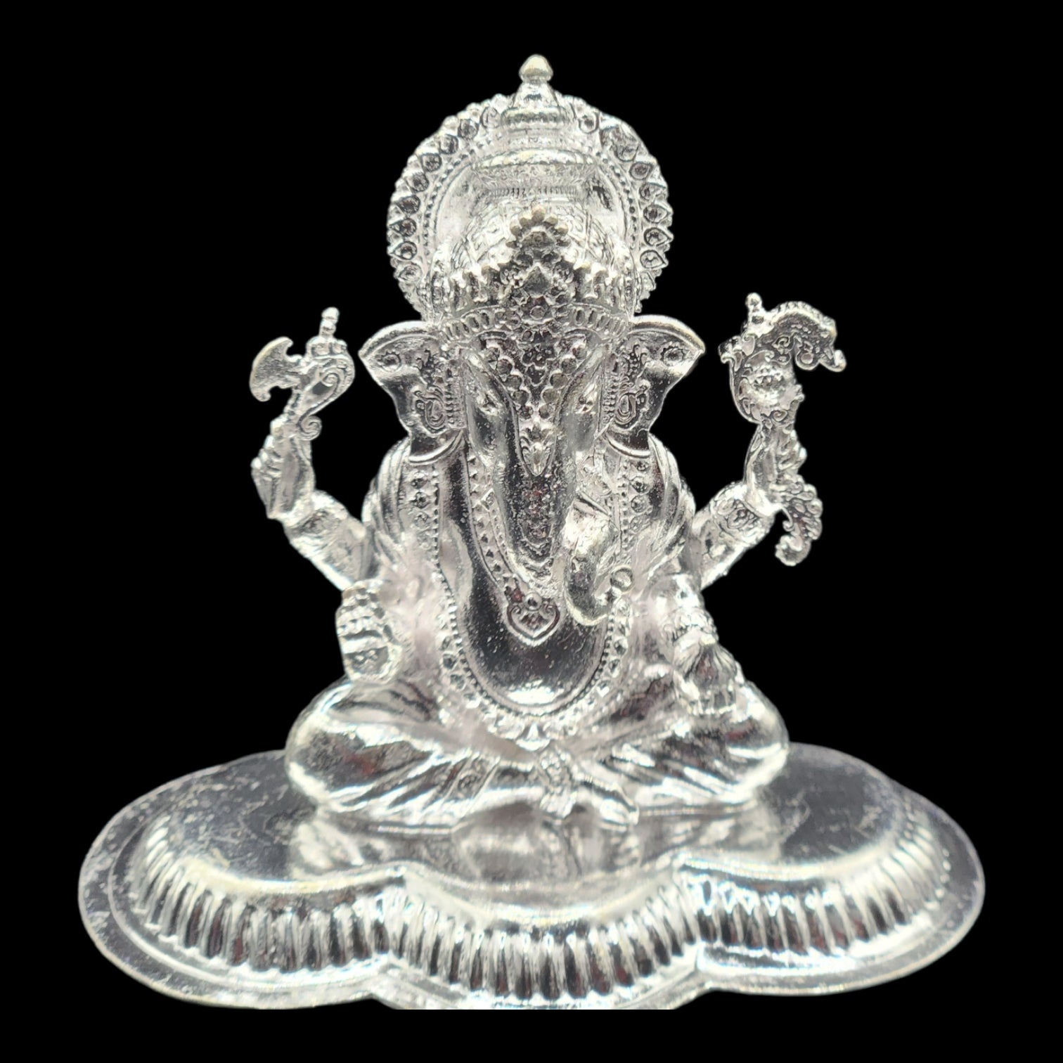 Lord Ganesha Idol Silver Touch Lord Ganesha Idol Silver Touch