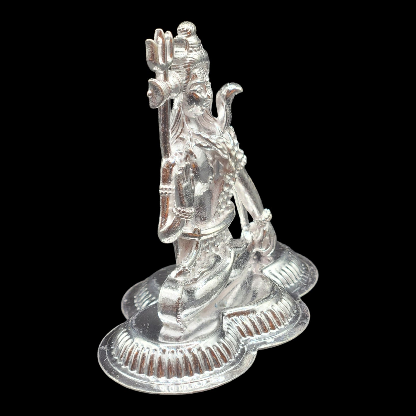 Silver Lord Shiva Idol