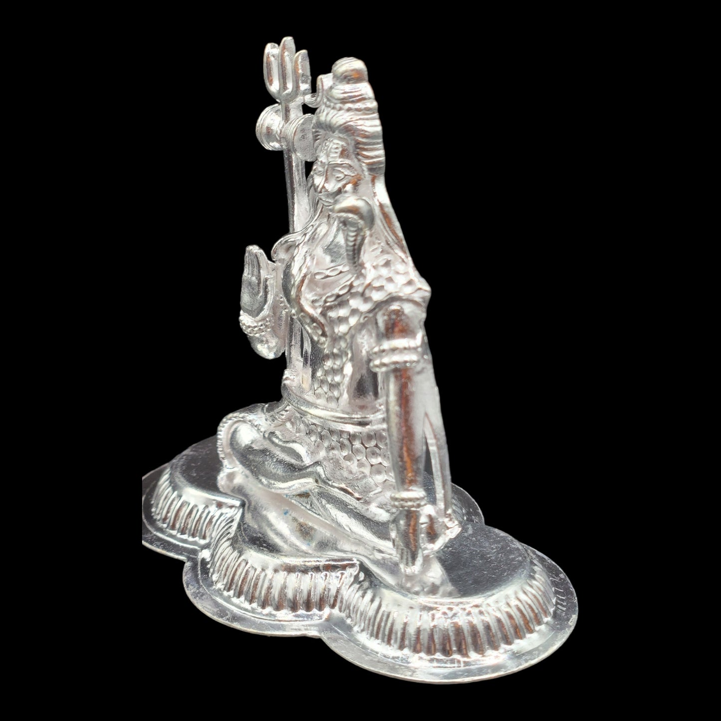 Silver Lord Shiva Idol