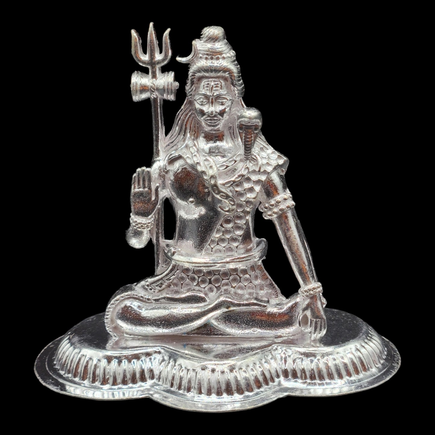 Silver Lord Shiva Idol