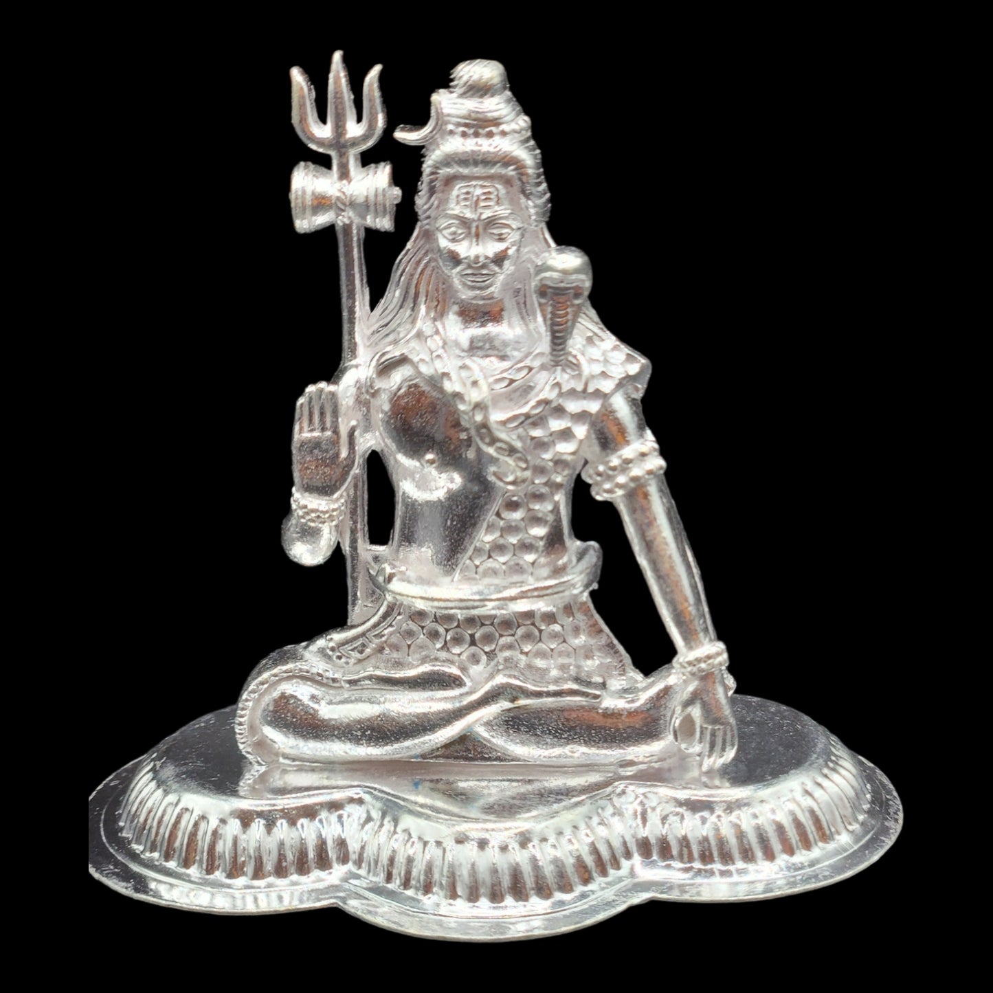 Silver Lord Shiva Idol