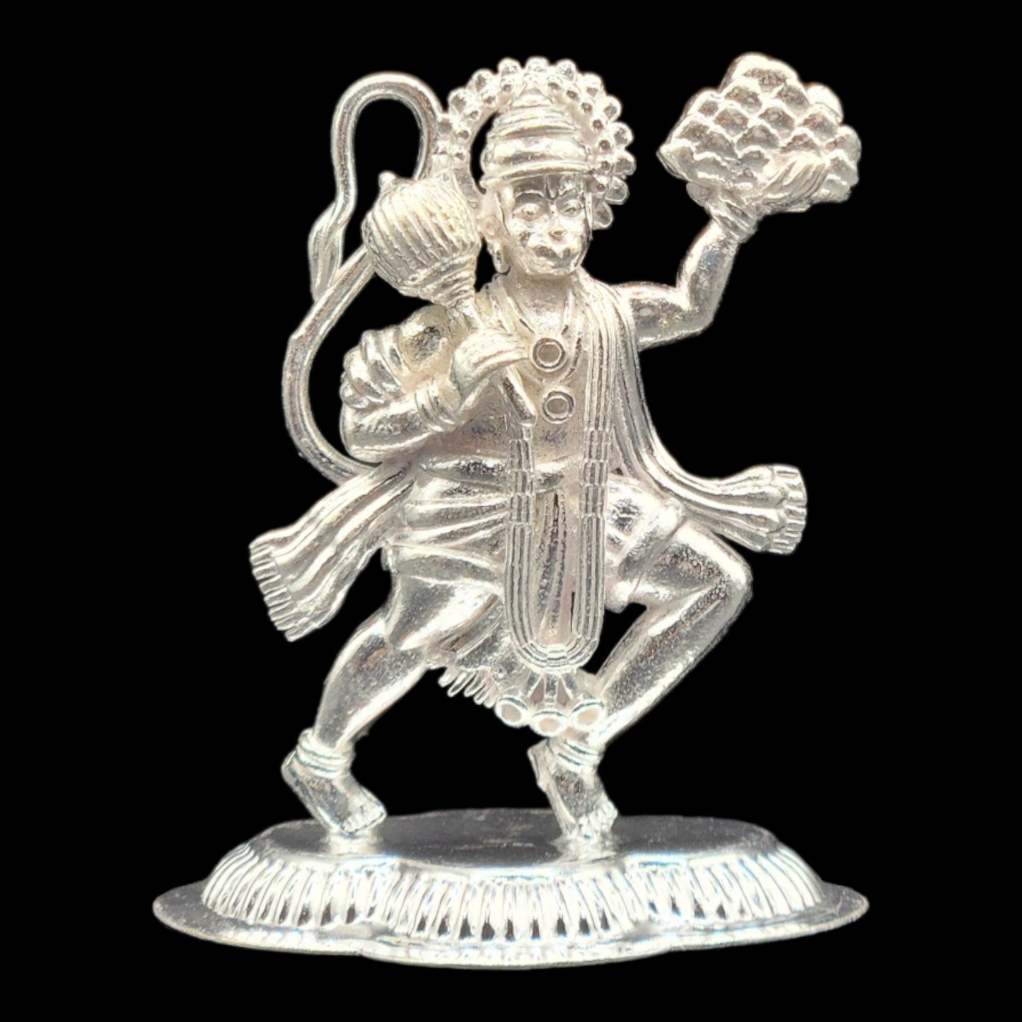 Silver Lord Hanuman Idol