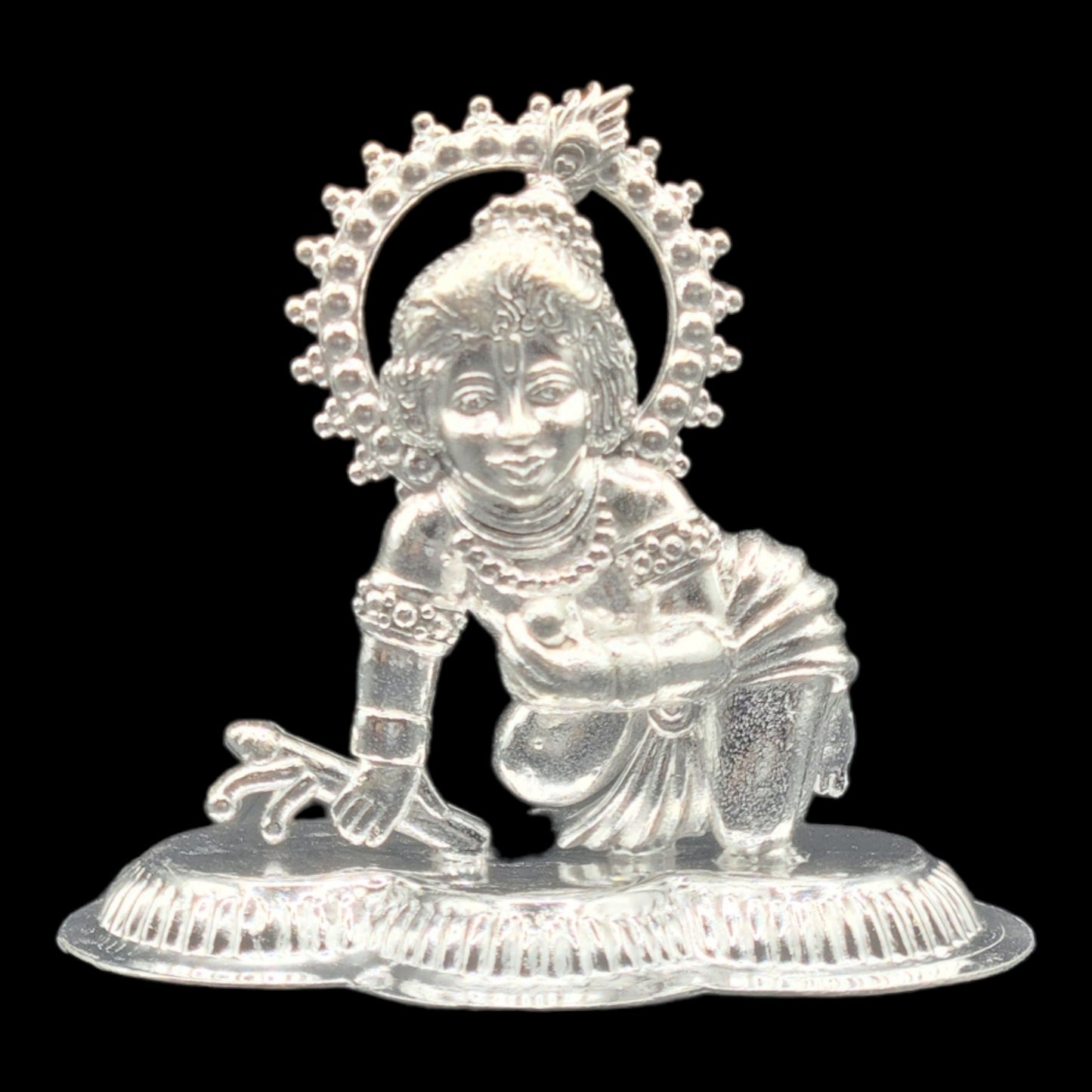 Silver Bal  Gopal Idol